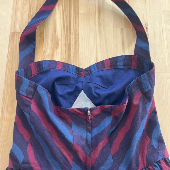 Marc By Marc Jacobs Halter Dress in Red and Blue - Picture 3 of 7